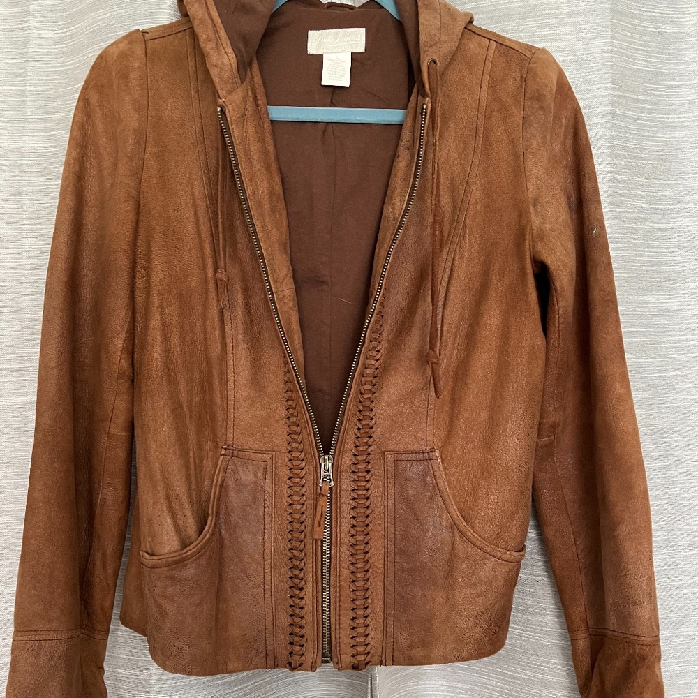 Lucky Brand Leather Jacket-Sz Small